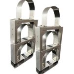 3 Bottle Stacker Bracket For ASME/DOT Cylinders Pair