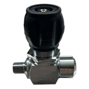 Panel Mount Valve – Gas Flow from ¼” NPT Male to ¼” NPT Female